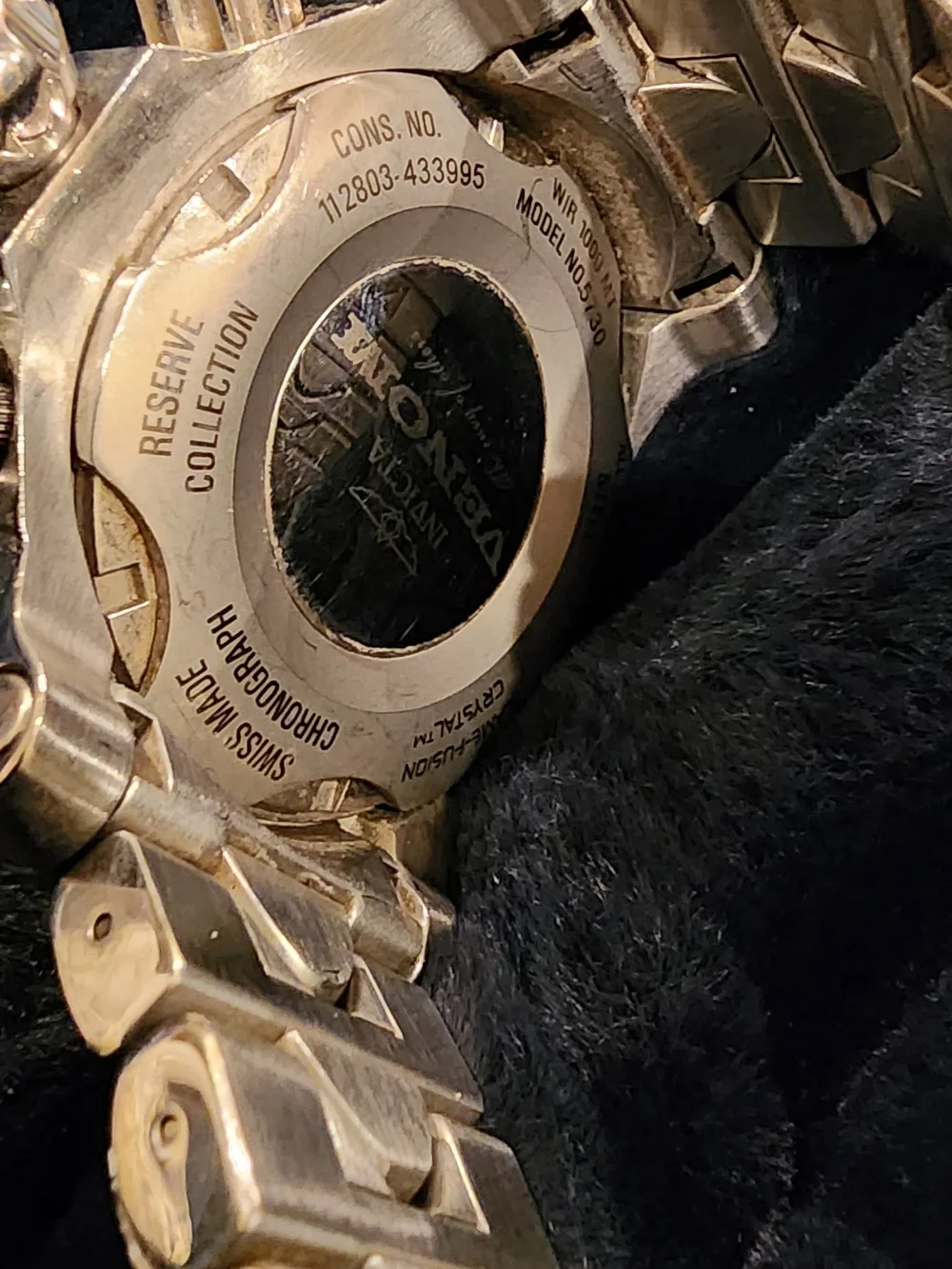 Invicta Reserve Men’s Gold Tone Chronograph Watch - Gold